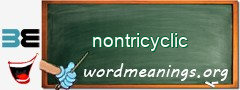 WordMeaning blackboard for nontricyclic